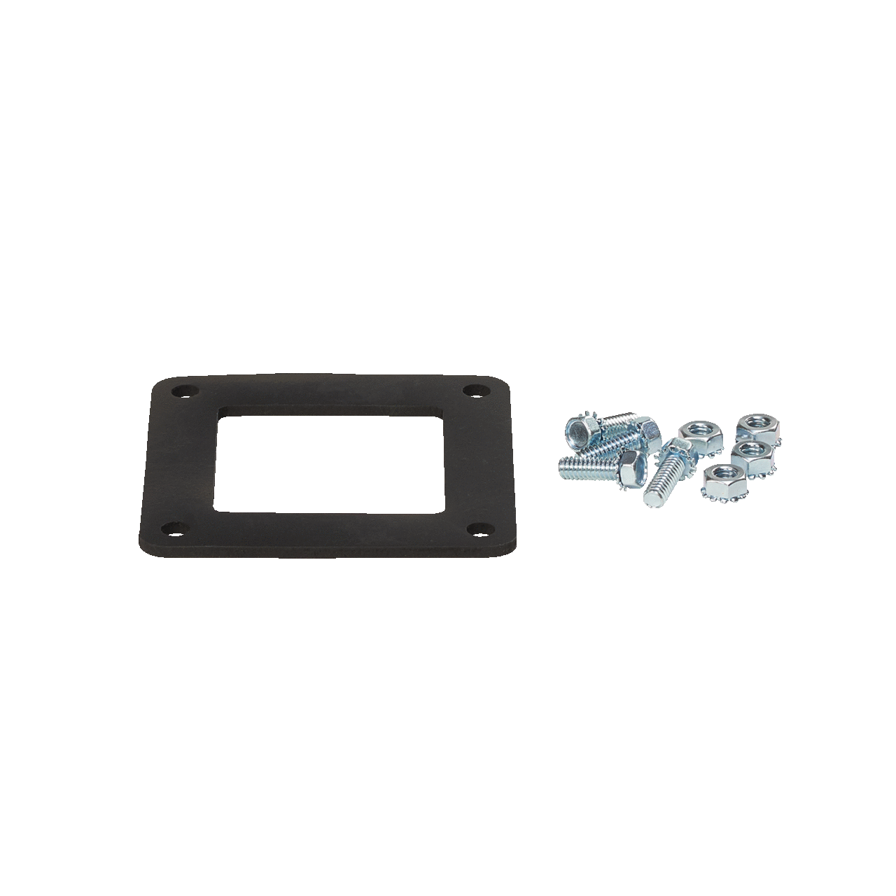 Gasket and Screws Feed-Through, fits 6.00x6.00, Black, Neoprene