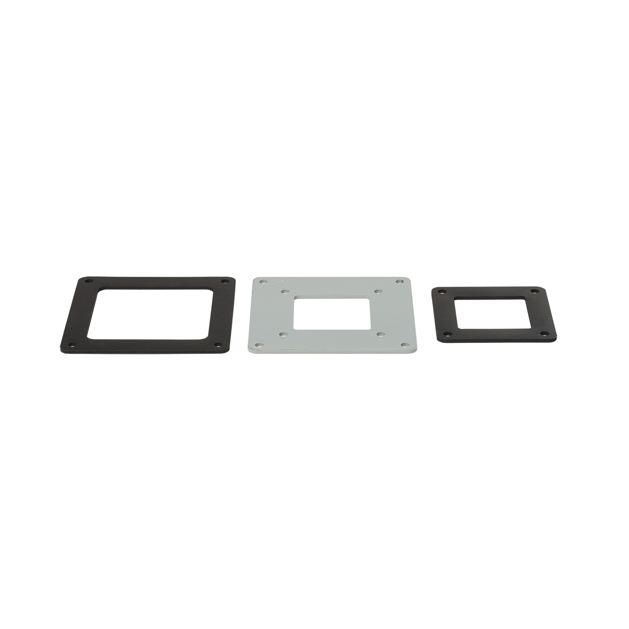 Reducer Bushings Feed-Through Center Hole, 6x6 to 4x4, Gray, Steel