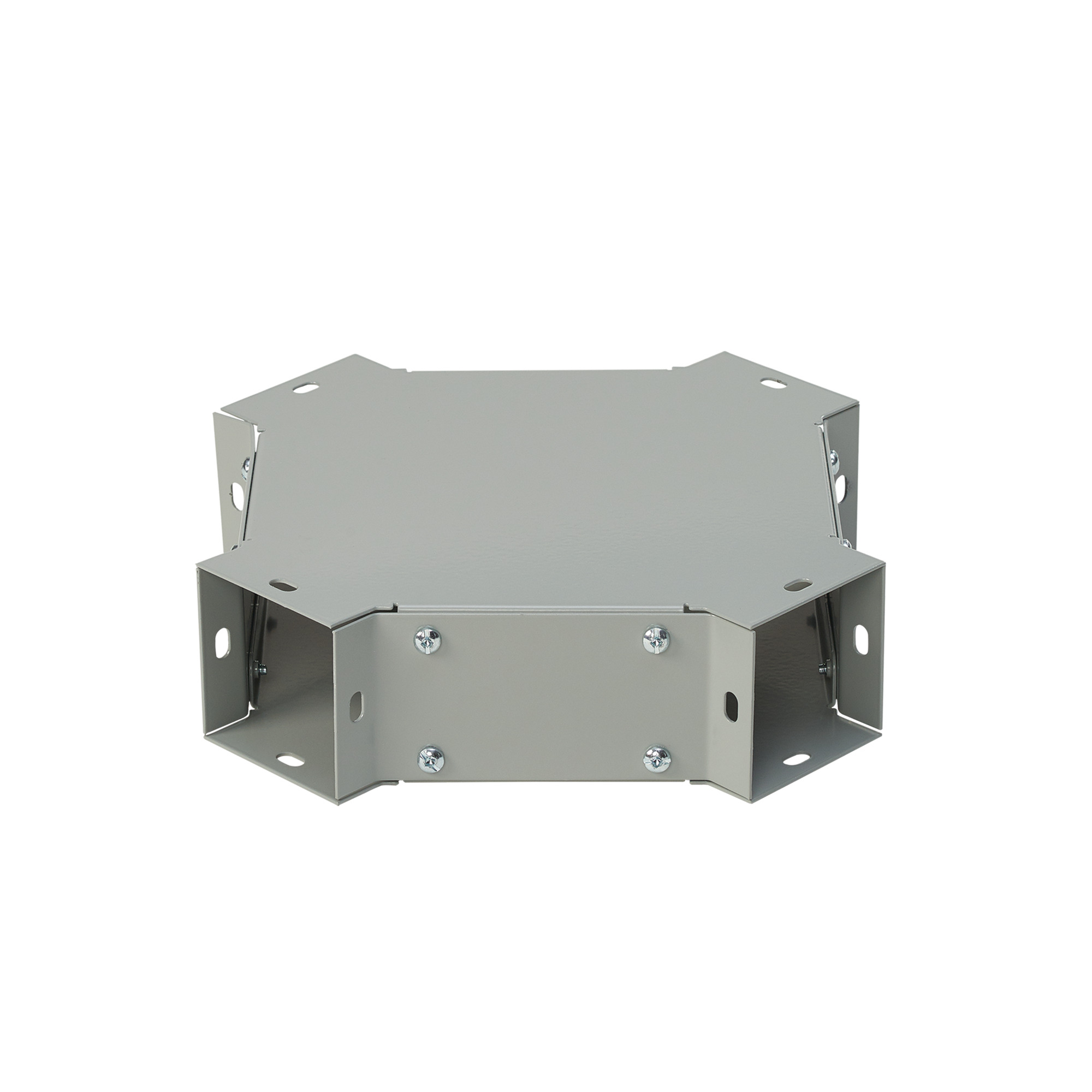 Cross Fitting, fits 6.00x6.00, Gray, Steel