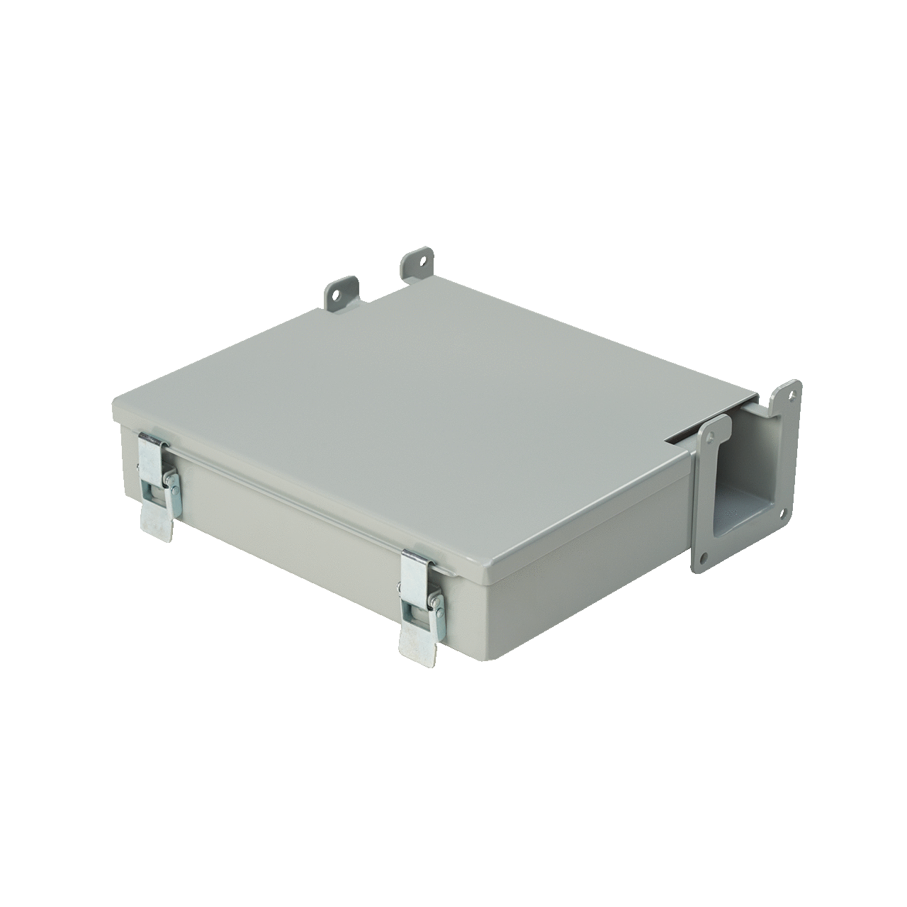 Junction Box Lay-in Hinged-Cover, 8.00x8.00, Gray, Steel