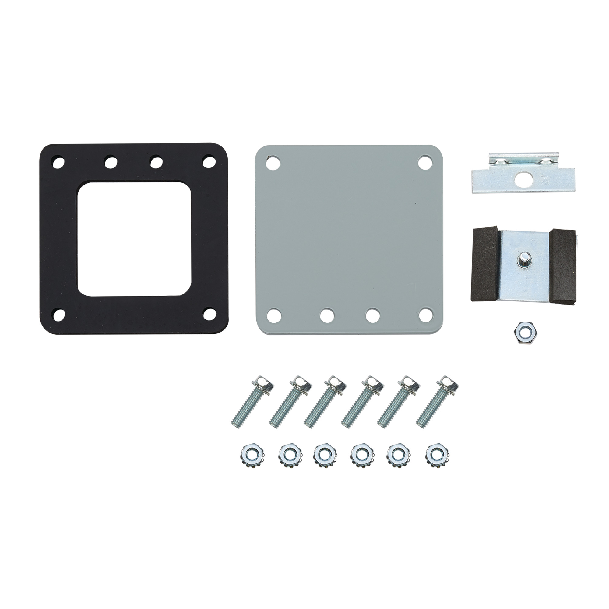Closure Plate Hinged-Cover Lay-in Wireway, 8.00x8.00, Gray, Mild Steel