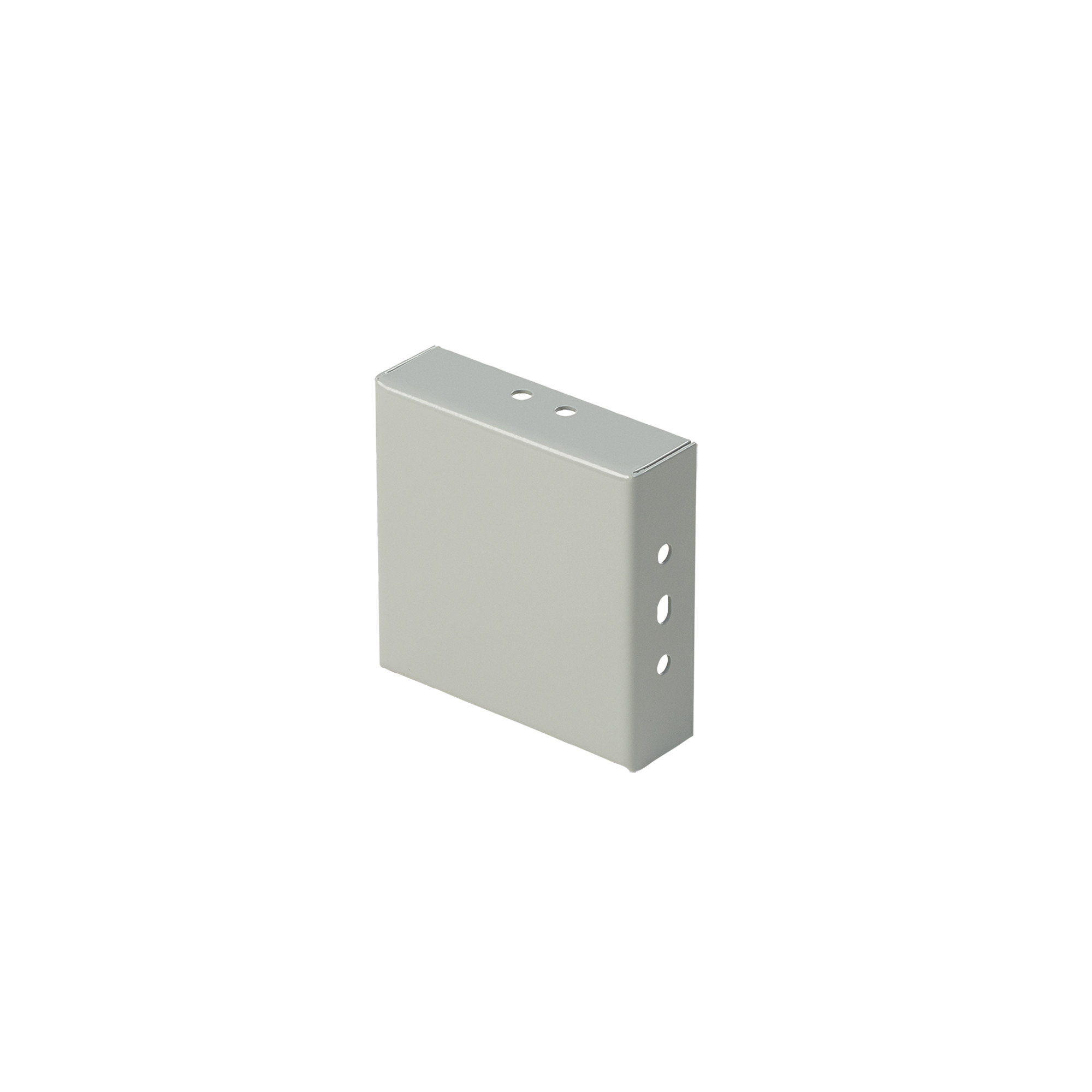 Closure Plate, fits 8.00x8.00, Gray, Steel
