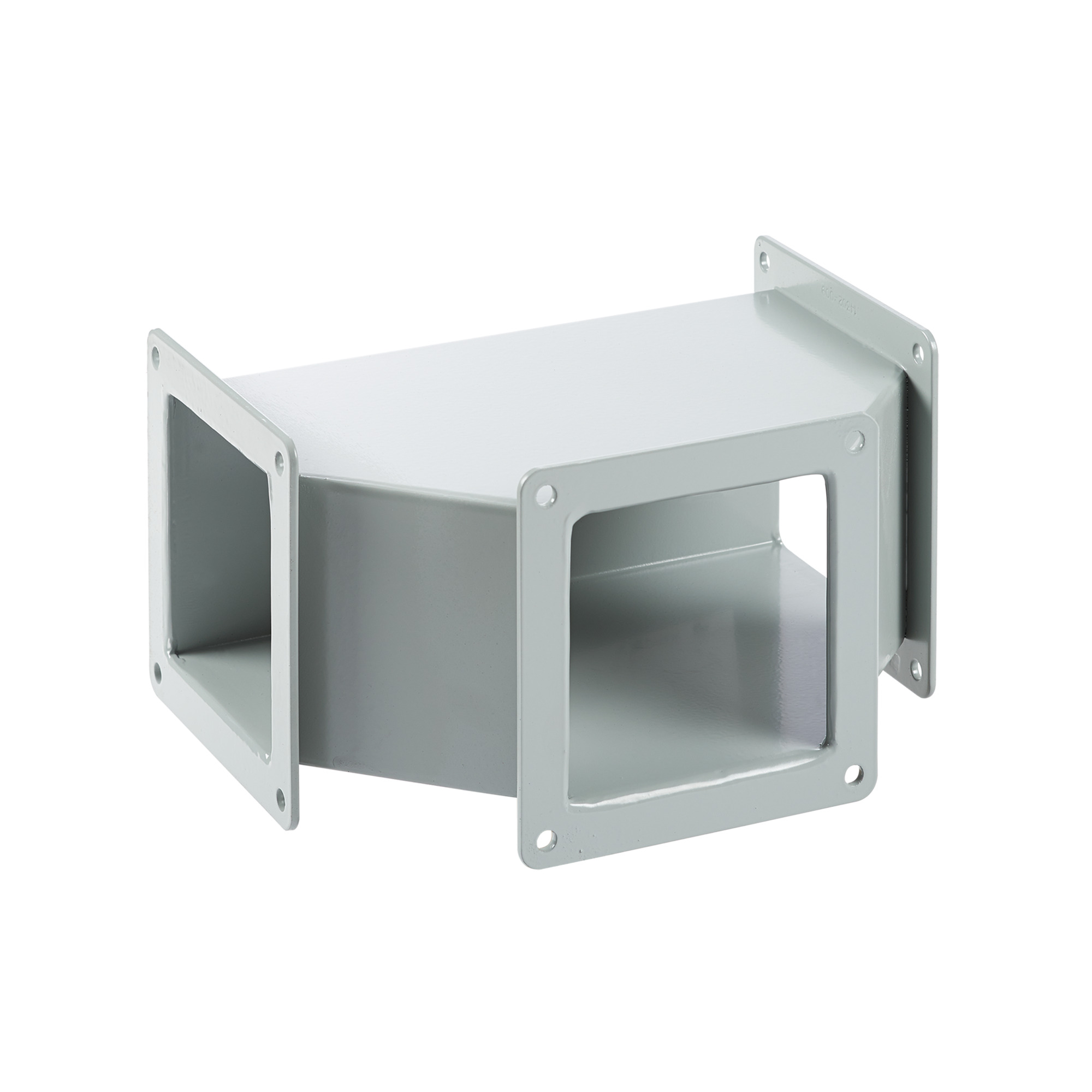 Tee Feed-Through, 8.00x8.00, Gray, Steel