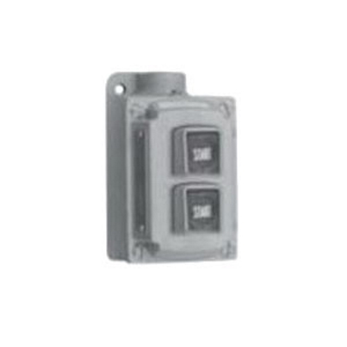 Contender; Pushbutton Station; 600 Volt AC, 10 Amp, Momentary, 2NO/2NC, Malleable Iron Body and Cover, Brown