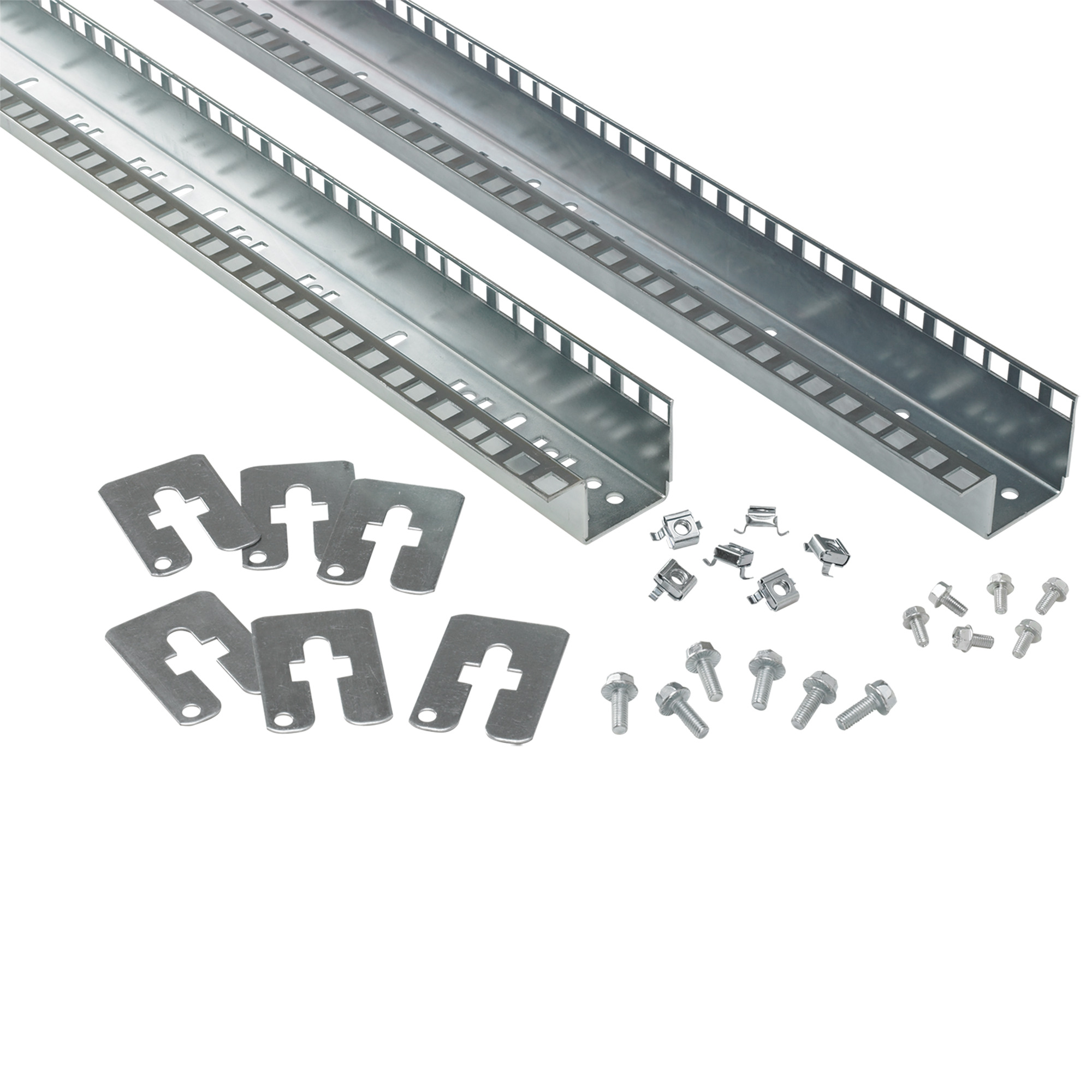 Rack Angle 19-inch Square Hole, fits 700mm, Plated, Steel