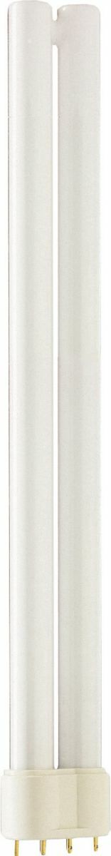 High light output in a compact size PL-L offers long life in a sleek profile.;Available in a broad range of color temperatures.;24 month warranty Philips Linear Compact Fluorescent Lamps offer designers, specifiers and end-users new levels of efficiencies and versatility in sizes,configurations and application possibilities. With so many elegant fixtures available to complement their small size, high light output and advanced technology, Philips Energy Advantage lamps are fast becoming the preferred choice when maximum effciency and sleek design solutions are required. Available in multiple sizes;For use on Rapid Start, Instant Start (40W), Electronic and dimming curcuits;Light output comparable to a 32W 4' fluorescent;90% lumen maintenance;82 CRI or higher;Available in18,24,36,40,50,55,and 80 watts with 3000,3500,4100,5000 color temperatures (5000K color temperature is only available in 55W);Just 1.4mg of mercury perfect for 2' x 2' fixtures in office and healthcare facilities.