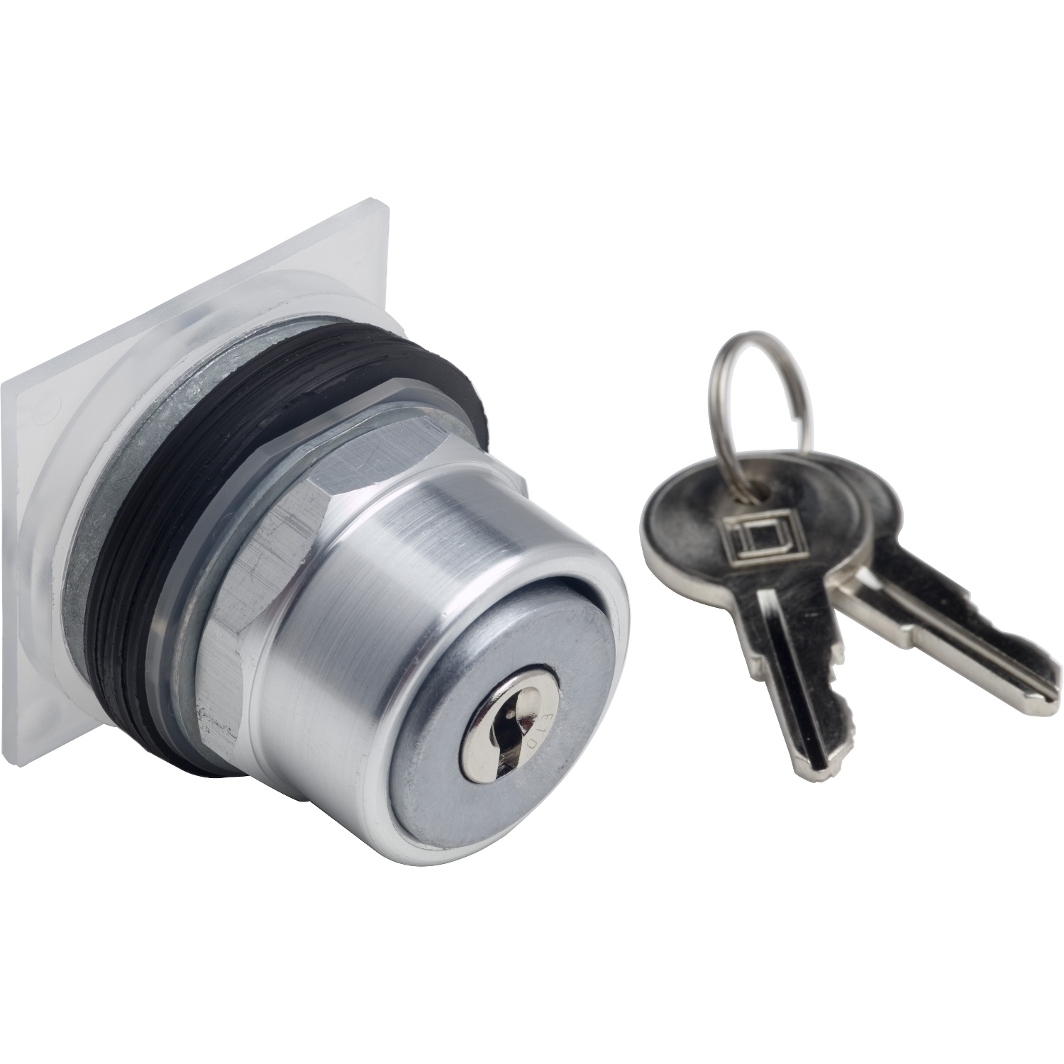 Head for key operated pushbutton, Harmony 9001K, metal, key switch, 30mm, key E10, extended position, stay put
