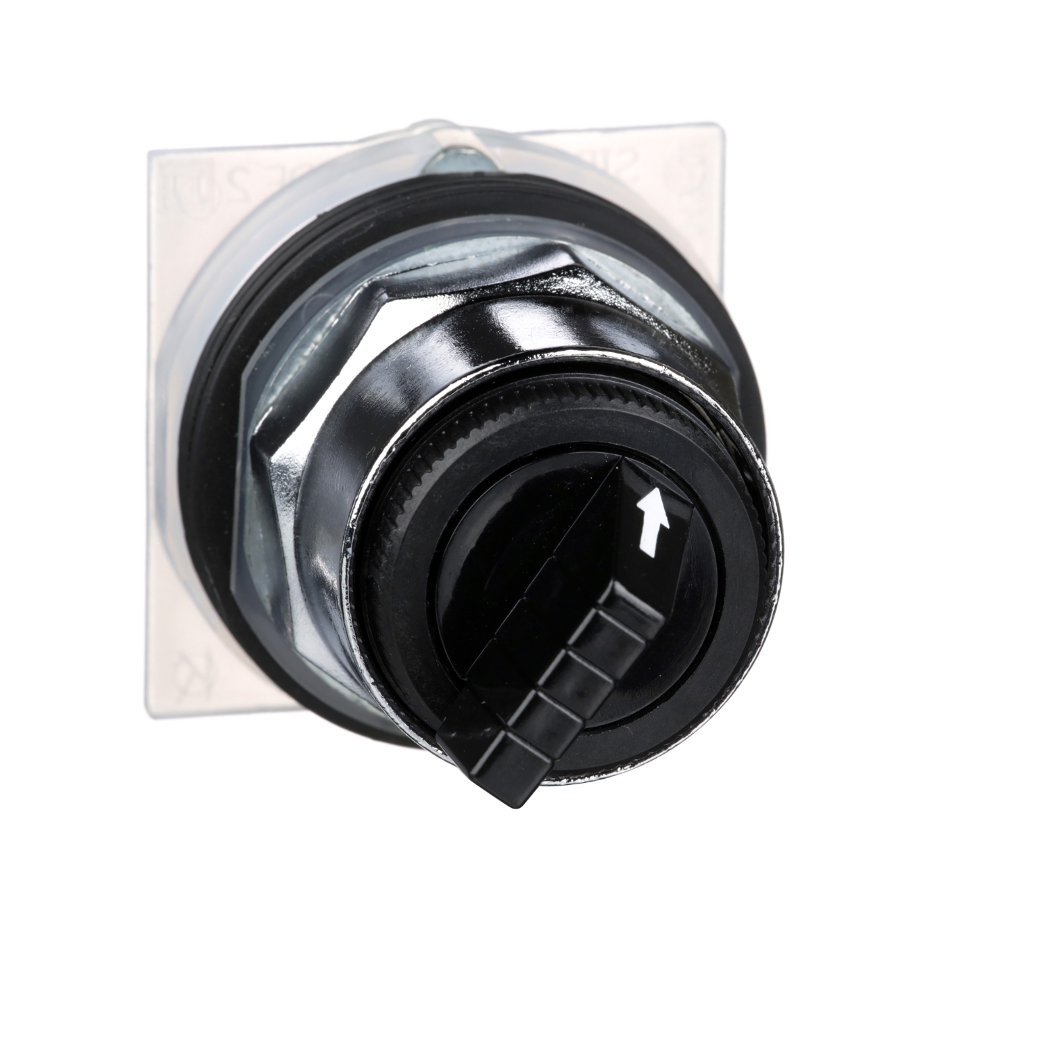 30mm Push Button, Type K, selector switch, 2 position, black knob