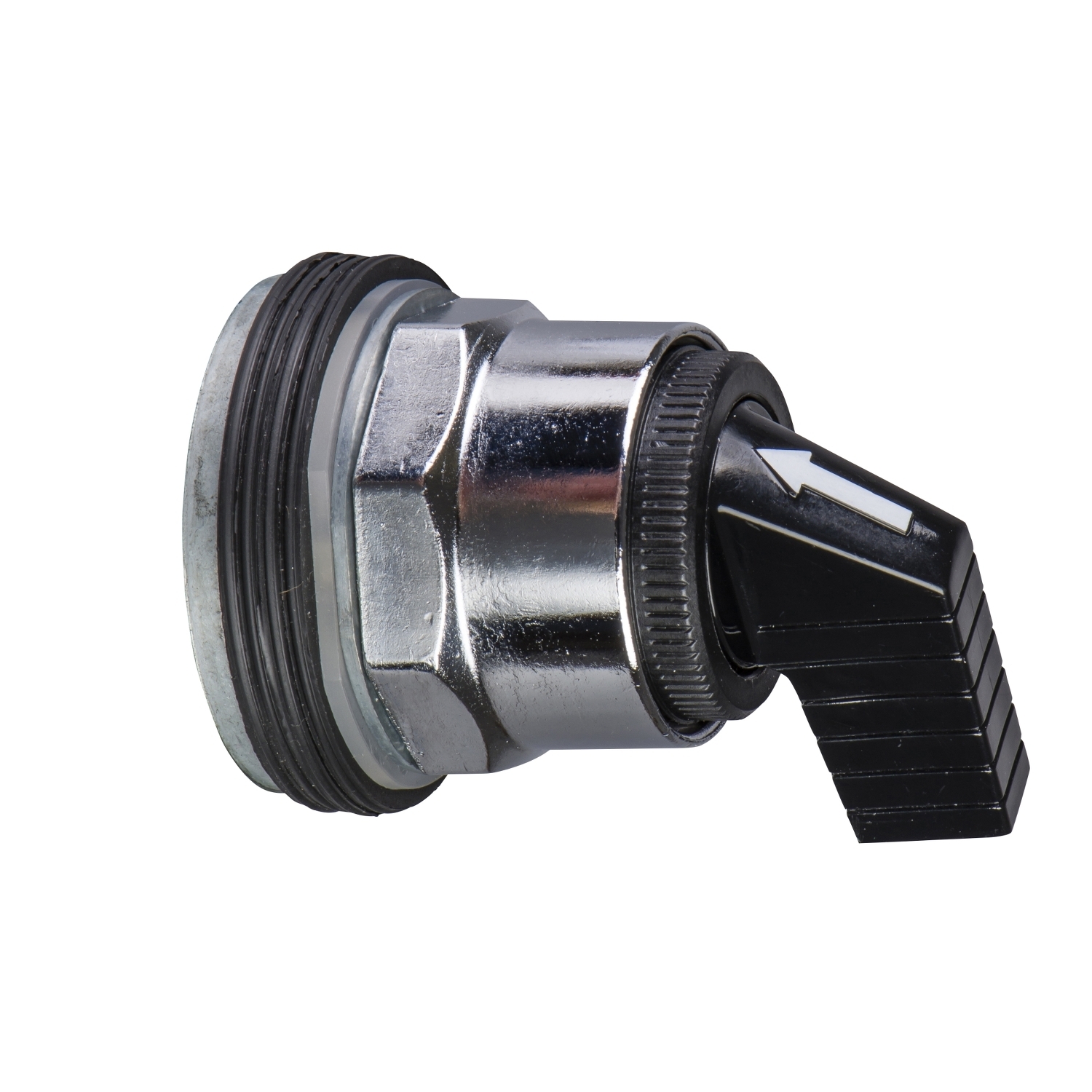 Head for selector switch, Harmony 9001K, metal, long handle, black, 30mm, 3 positions, stay put