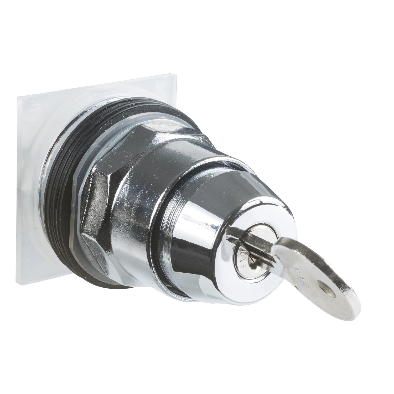 Head for key selector switch, Harmony 9001K, metal, key switch, 30mm, key E10, 3 positions,stay put