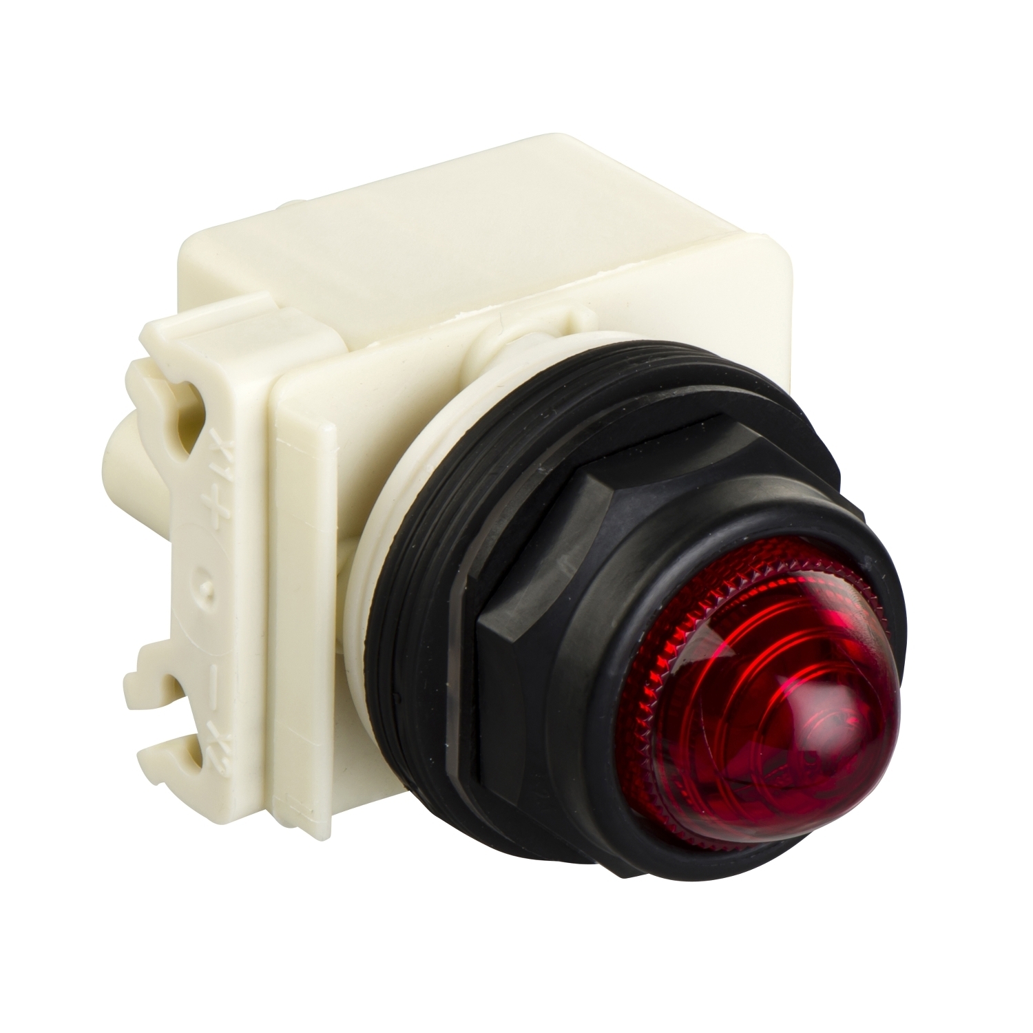 Pilot light, Harmony 9001SK, plastic, polycarbonate, domed, red, 30mm, 110-120V