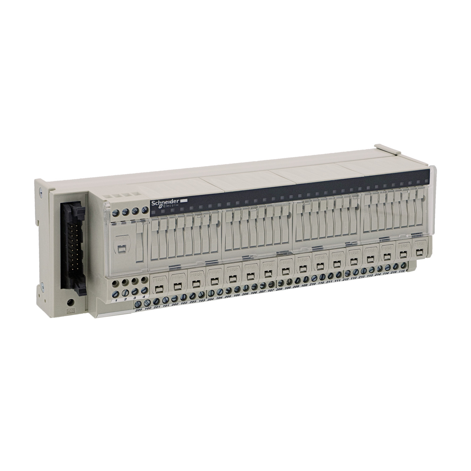 passive connection sub-base ABE7 - 16 inputs - fuses - Led - isolator