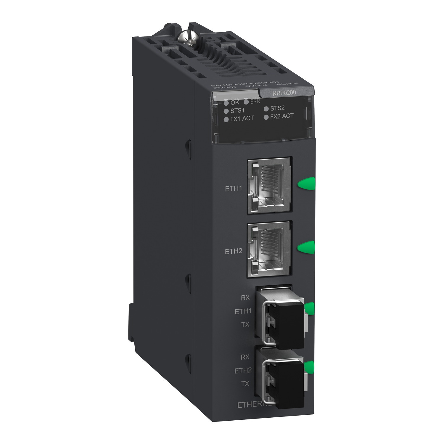 fiber converter module, Modicon X80, multimode