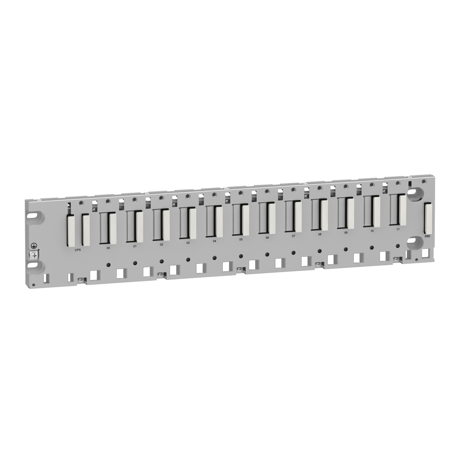 Backplane, Modicon X80, 12 slots, panel, mounting plate mounted, ruggedized
