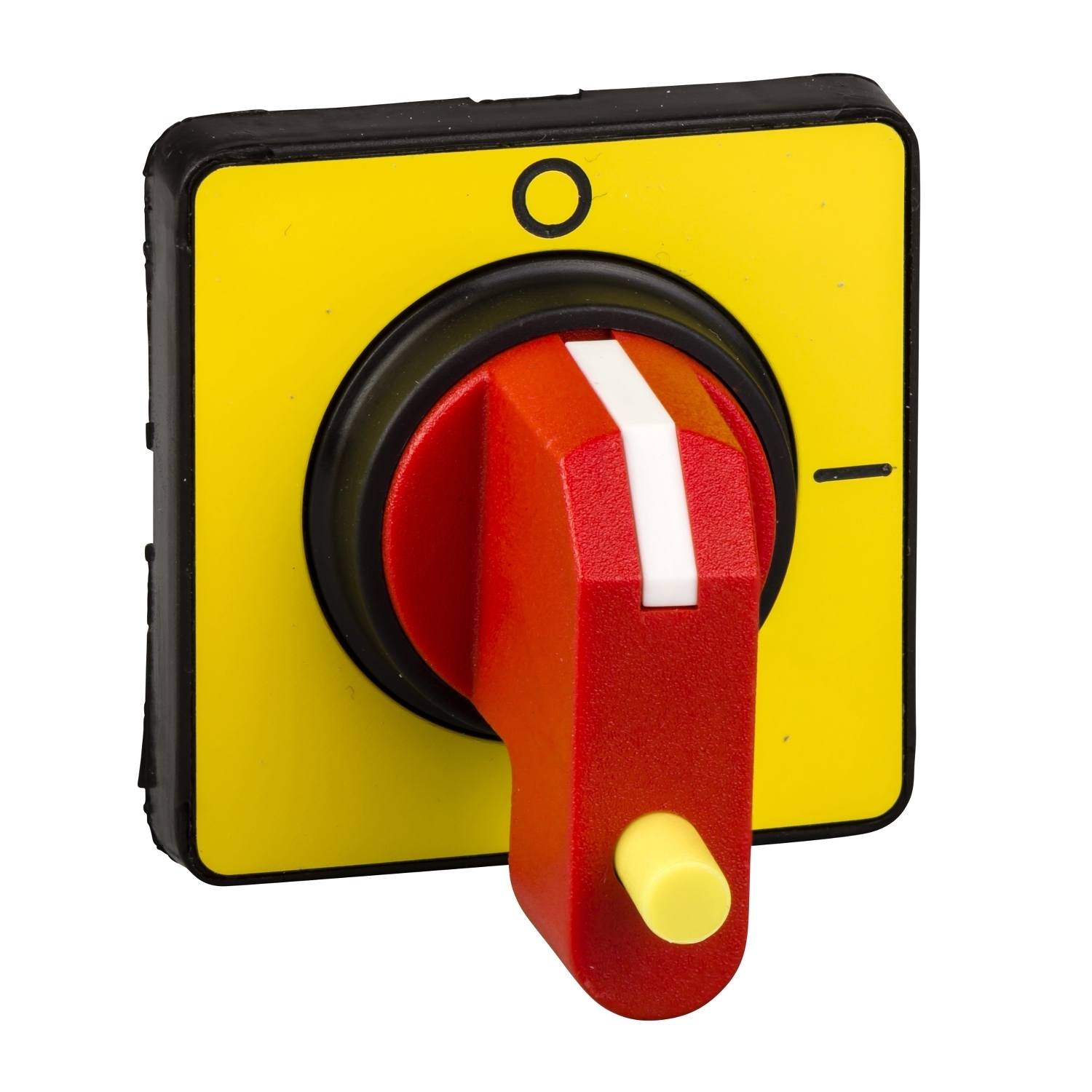Handles and front plates,TeSys Control,red handle,yellow front,1 padlocking,fixing by ?22.5