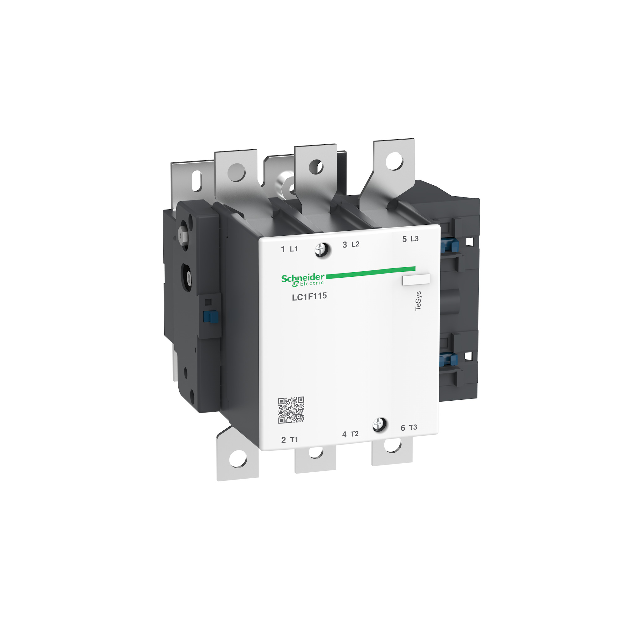 TeSys F contactor - 3P(3 NO)-AC-3 <= 440V 115A with coil LX9 - 24...600V AC 40/400Hz, LX4 - 24...460V DC, LXE - 100...250V AC 50/60Hz or 100380V DC