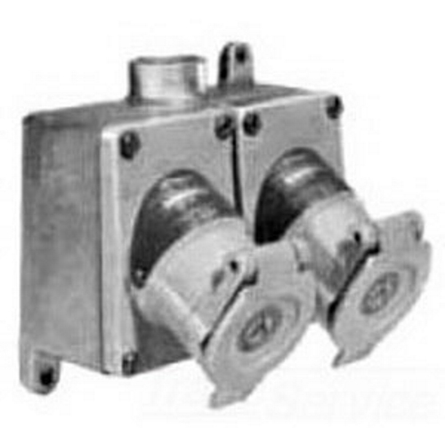 RECP 2 GANG 2W3P 20A  125V