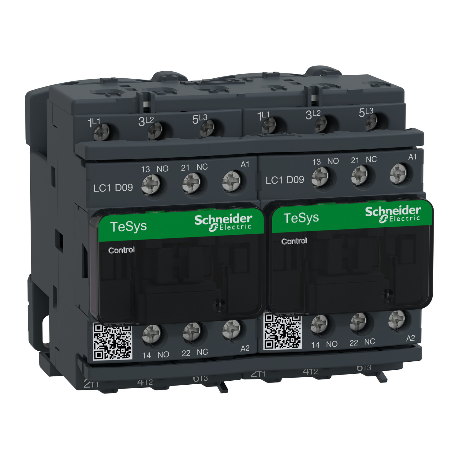 TeSys Deca reversing contactor - 3P(3 NO) - AC-3 - <= 440 V 9 A - 110 V AC coil