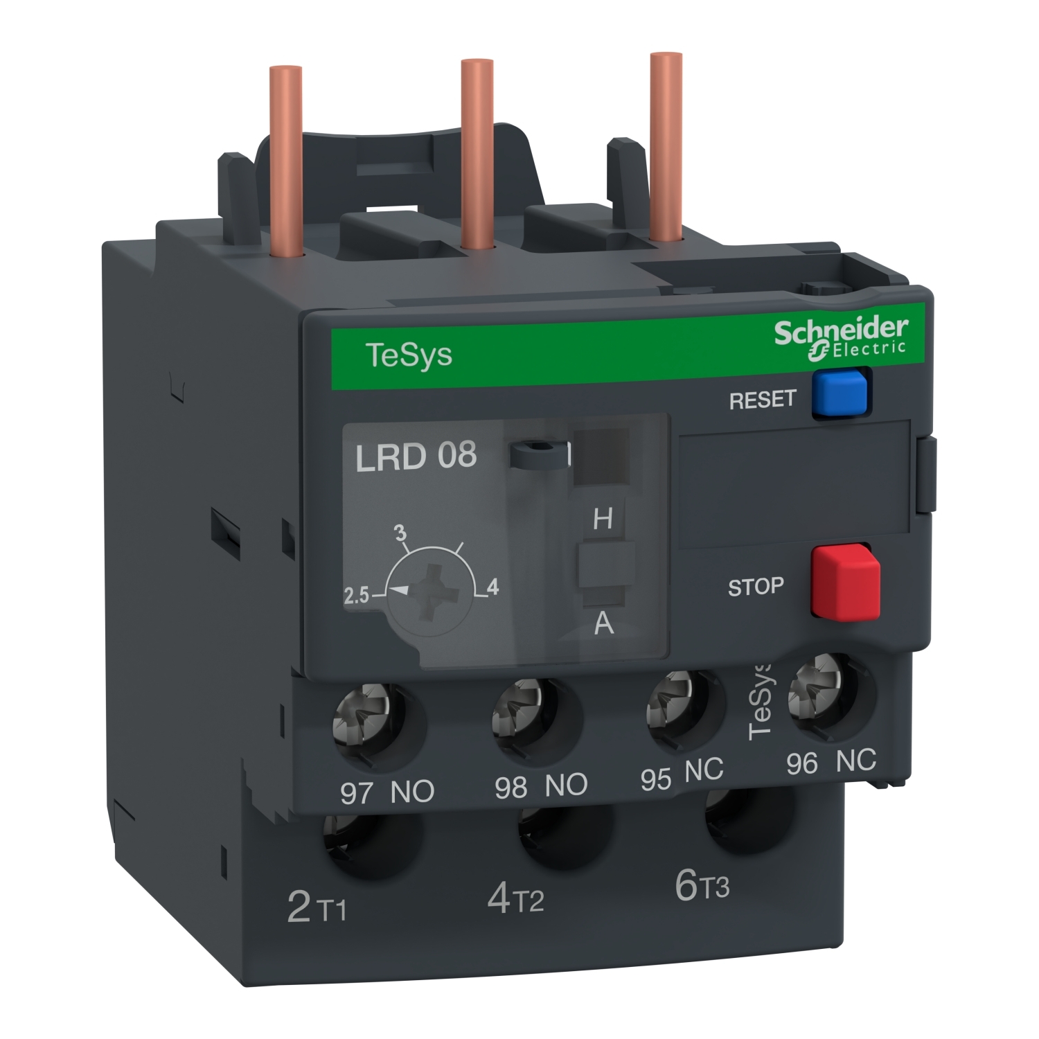 TeSys Deca, thermal overload relay, 2.5 to 4 A, class 10A
