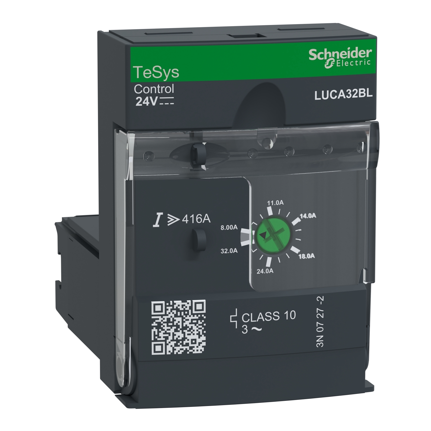Standard control unit, TeSys Ultra, 8A to 32A, 3P motors, thermal magnetic protection, class 10, coil 24VDC