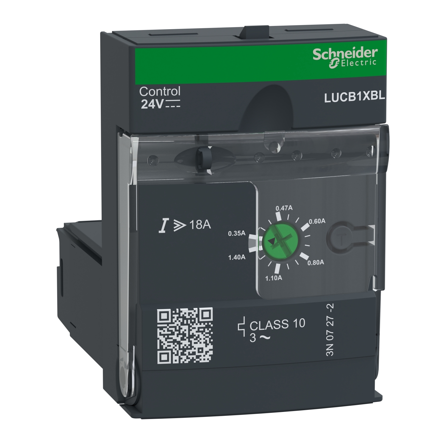 Advanced control unit, TeSys Ultra, 0.35A to 1.4A, 3P motors, protection & diagnostic, class 10, coil 24VDC