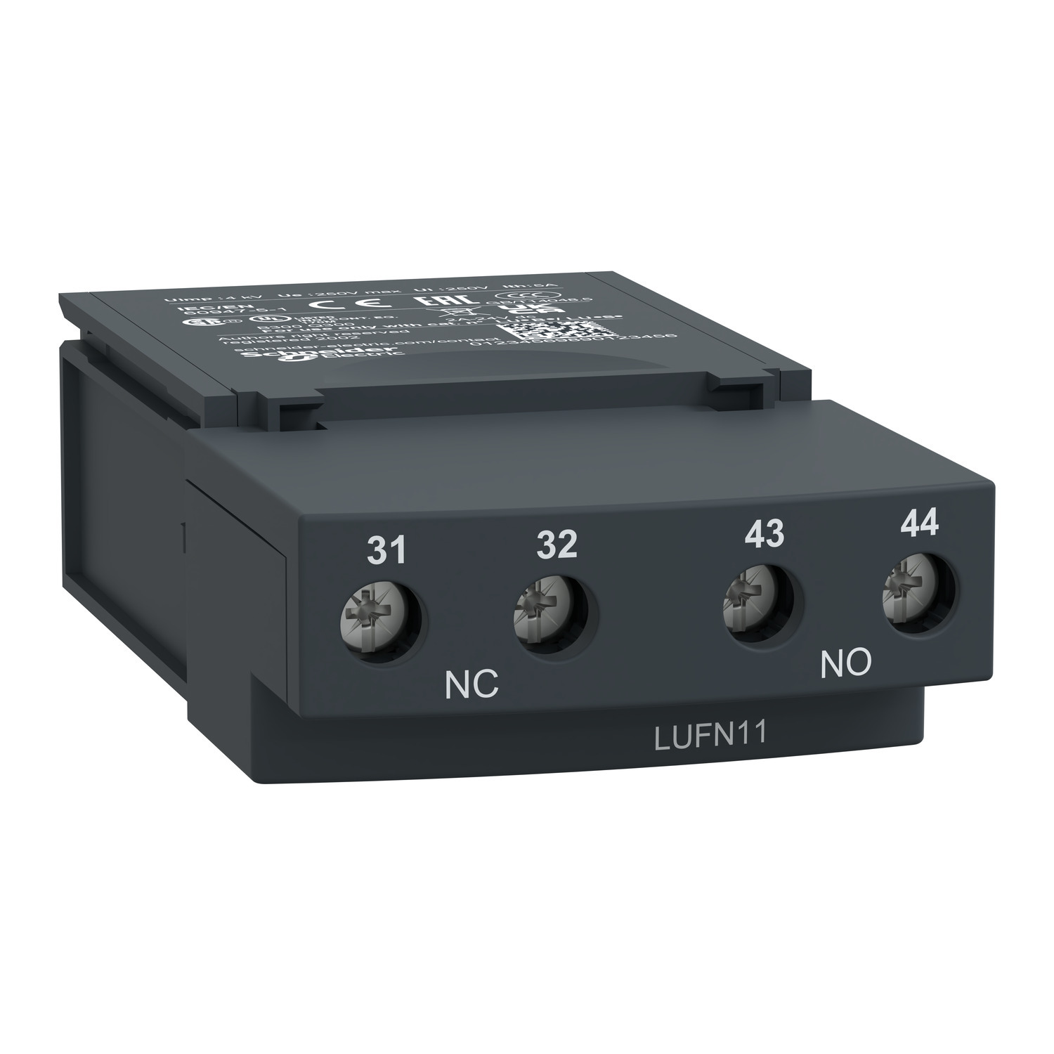 Auxiliary contact module, TeSys Ultra1 NO and 1 NC
