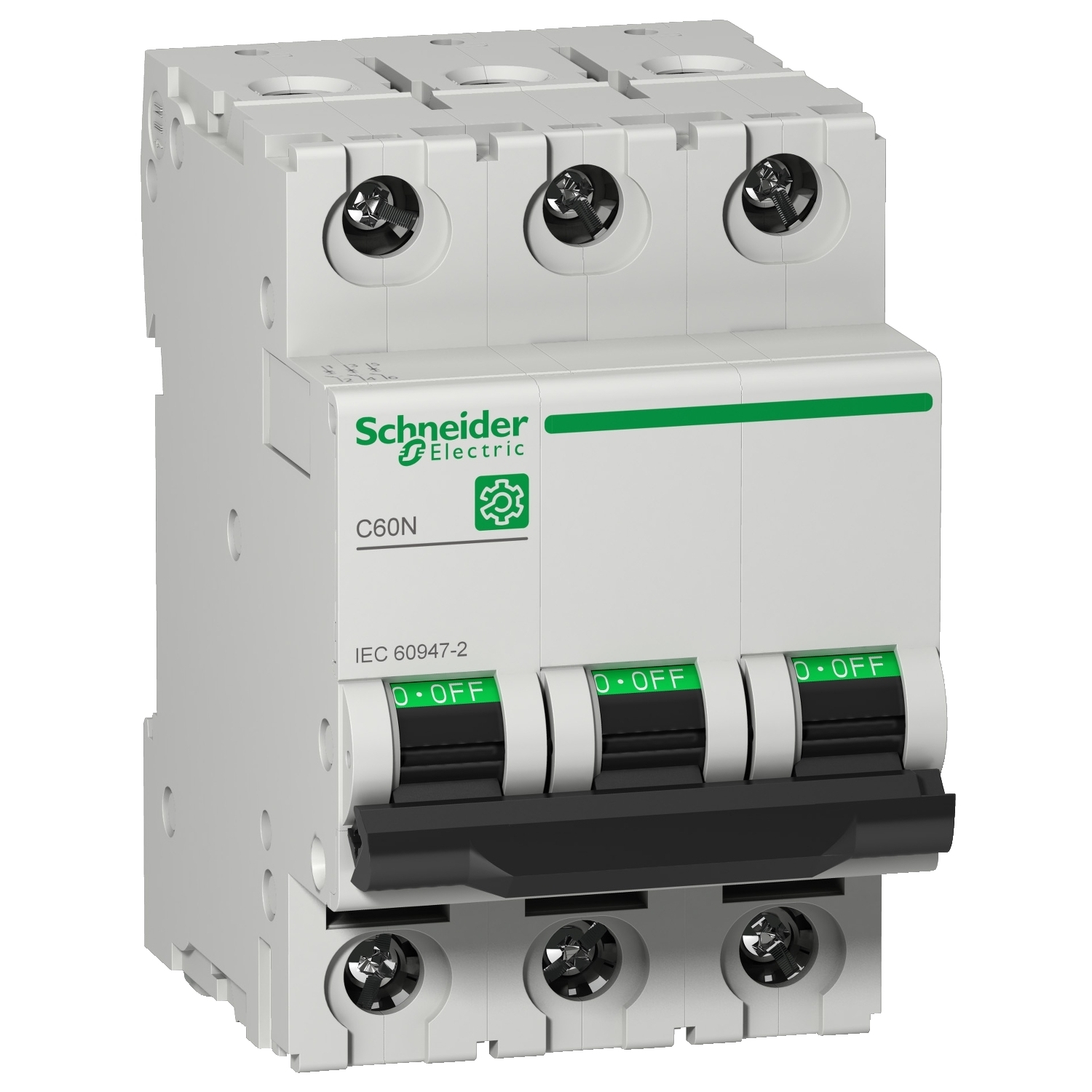 Miniature circuit breaker (MCB), Multi9 C60N, 3P, 32A, C curve, 10kA (IEC/EN 60947-2)