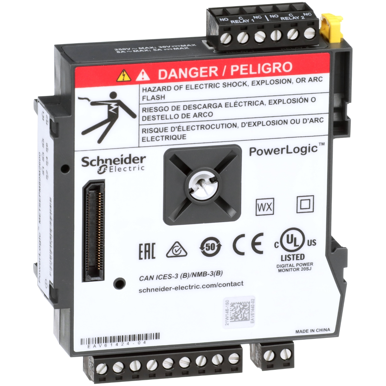 PowerLogic PM8000 - I/O Module - Digital - 6 Inputs + 2 relays outputs