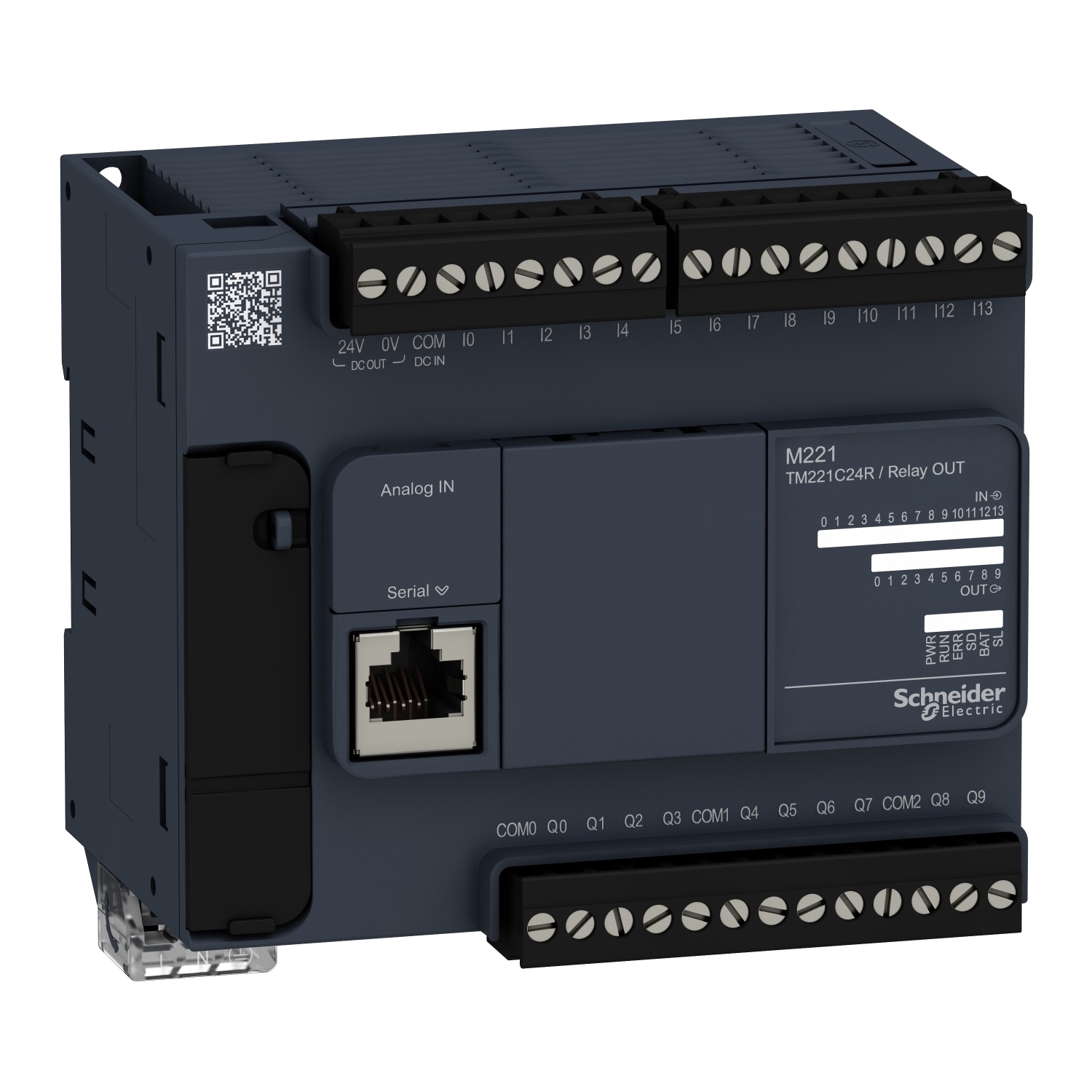 logic controller, Modicon M221, 24 IO, relay