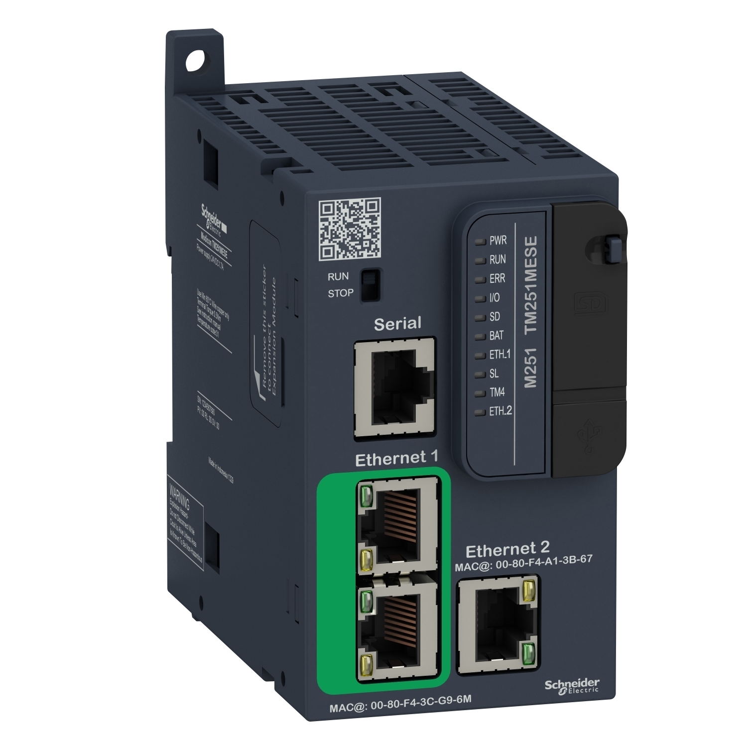 logic controller, Modicon M251, 2x Ethernet