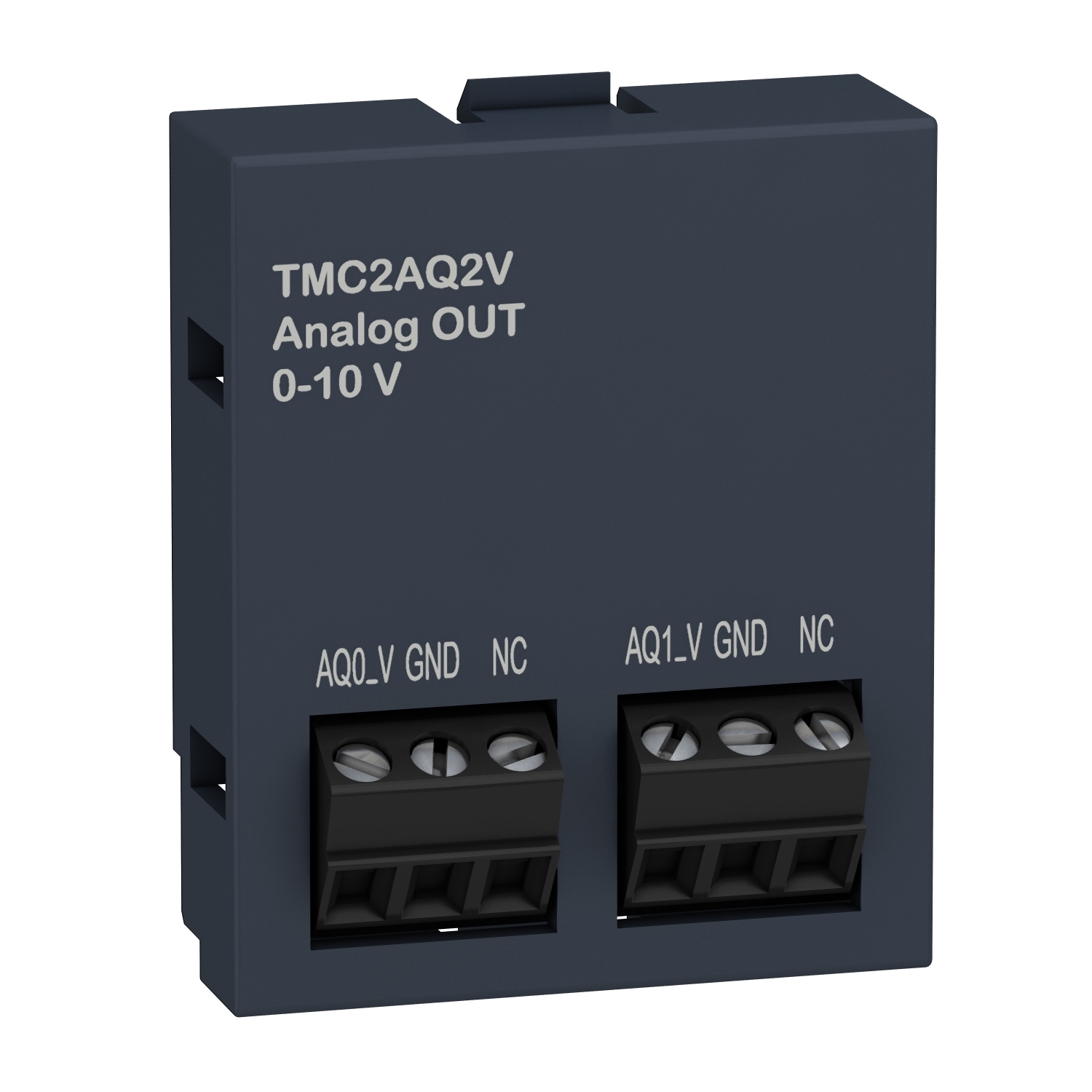 analogue output cartridge, Modicon M221, 2 analog voltage outputs, IO extension