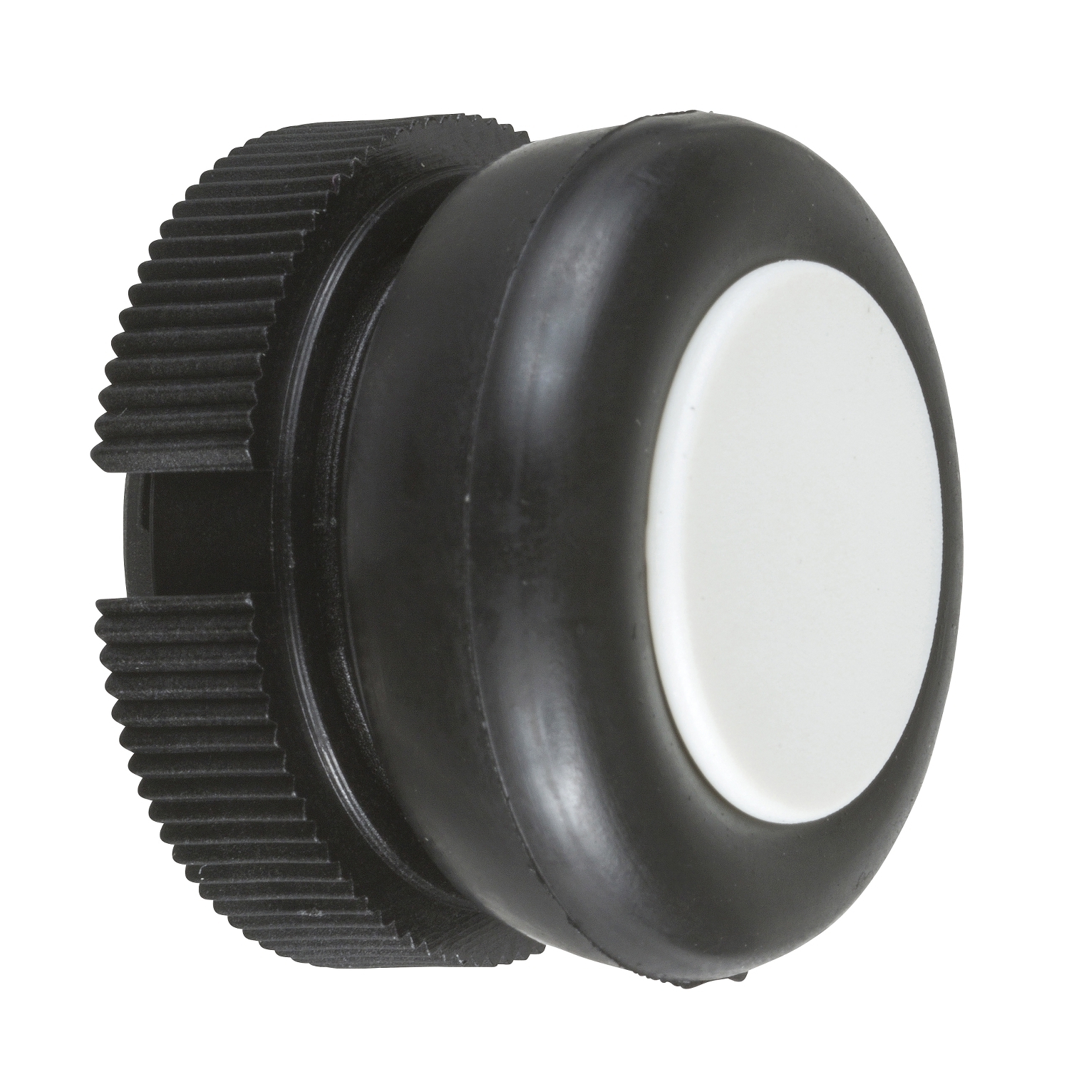 Head for push button, Harmony XAC, plastic, white, booted, spring return