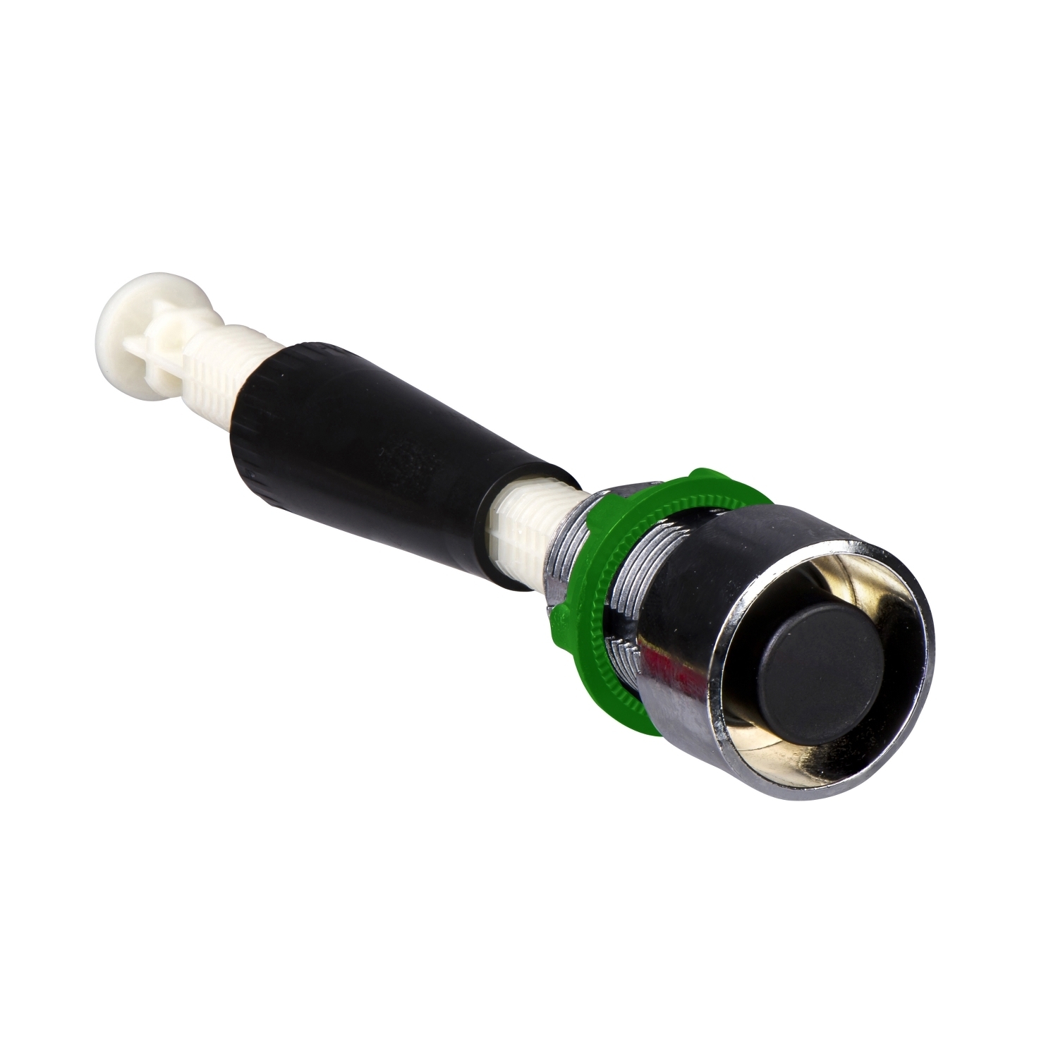 Manual overload reset push button, Harmony XB4, red flush, 22mm, for 130...257 mm actuation distance