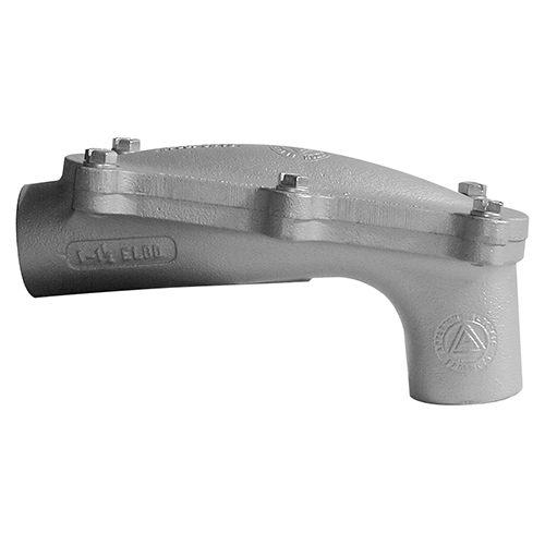 90 Degree C Pulling Elbow; 1-1/4 Inch, Malleable Iron, Triple-Coat