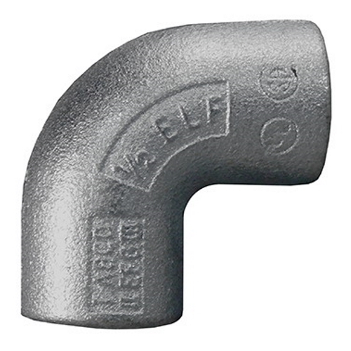 90 deg Female Elbow, 1/2 inch, Malleable Iron, Zinc Electroplated