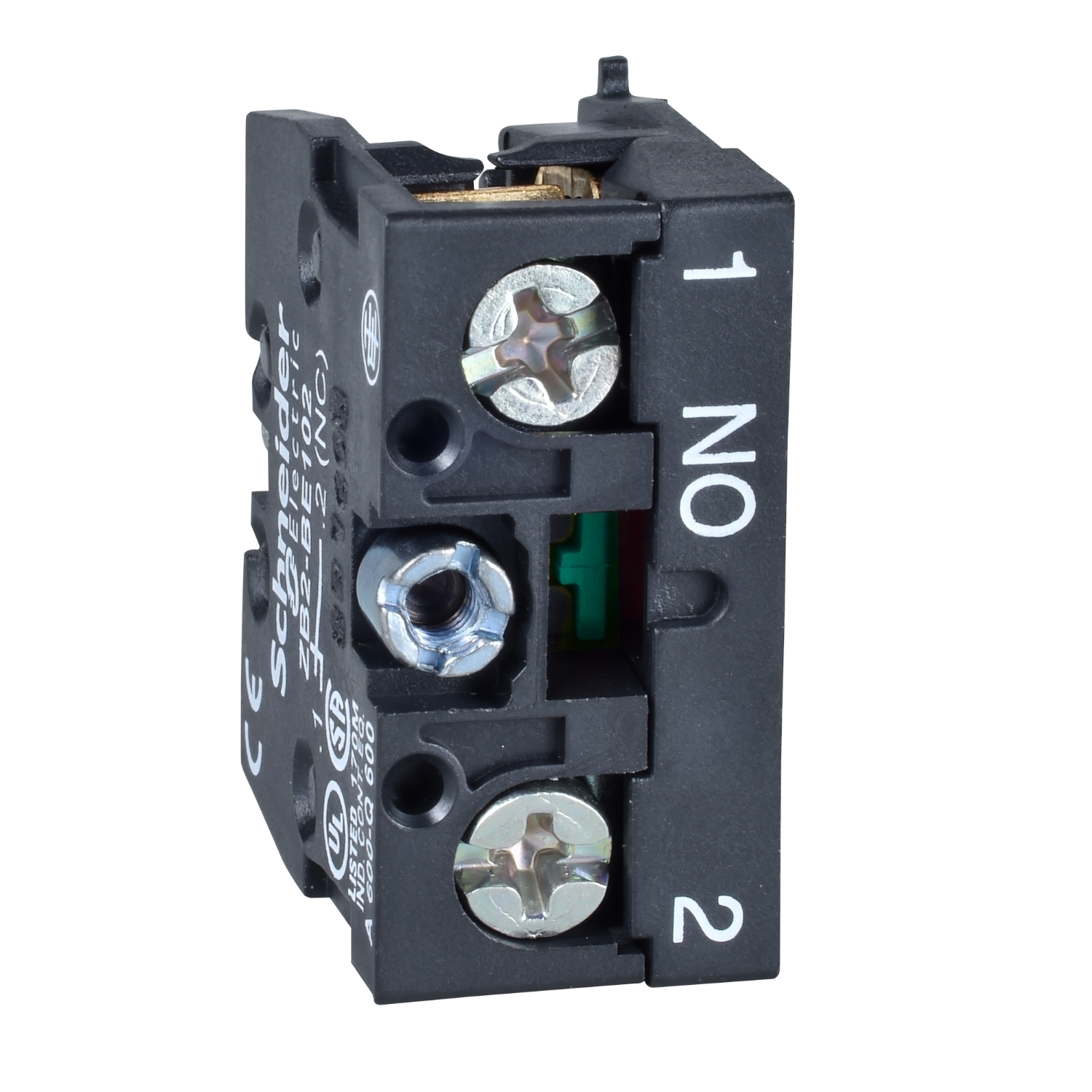 Harmony, 22mm Push Button, add on contact block, 1 NO, screw clamp terminal