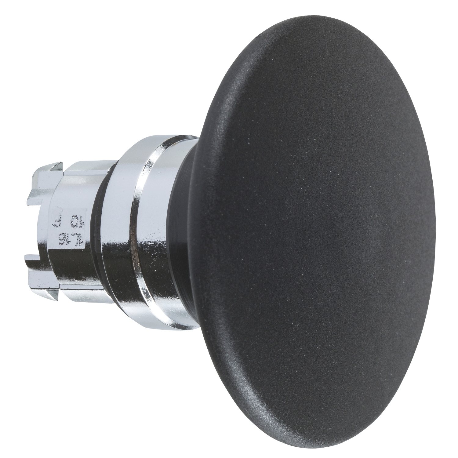 Head for non illuminated pushbutton, Harmony XB4, mushroom 60mm, metal, black, 22mm, spring return