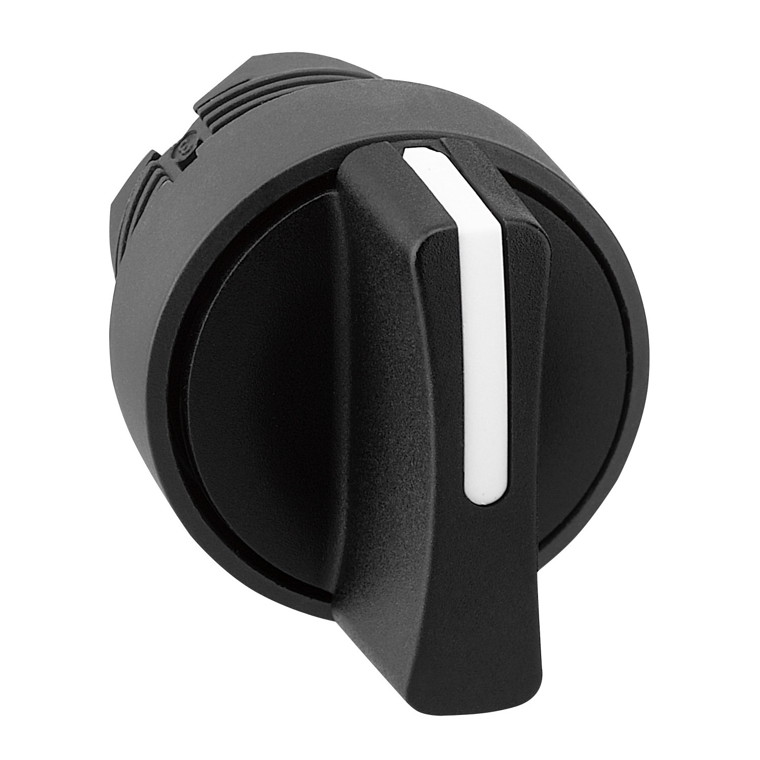 Head for selector switch, Harmony XB5, plastic, black, 22mm, 3 positions, spring return to center