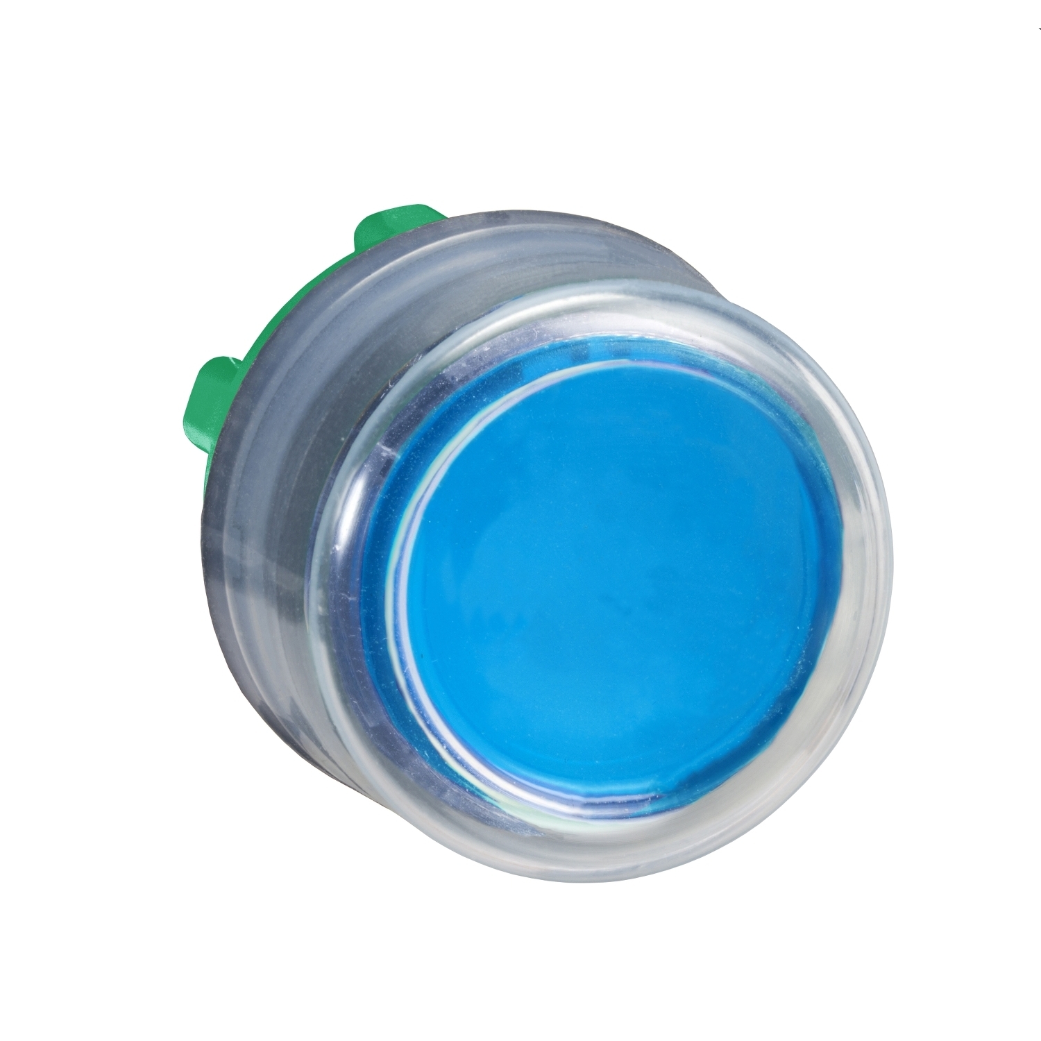 Head for non illuminated push button, Harmony XB5, plastic, projecting, blue, 22mm, spring return, booted, unmarked