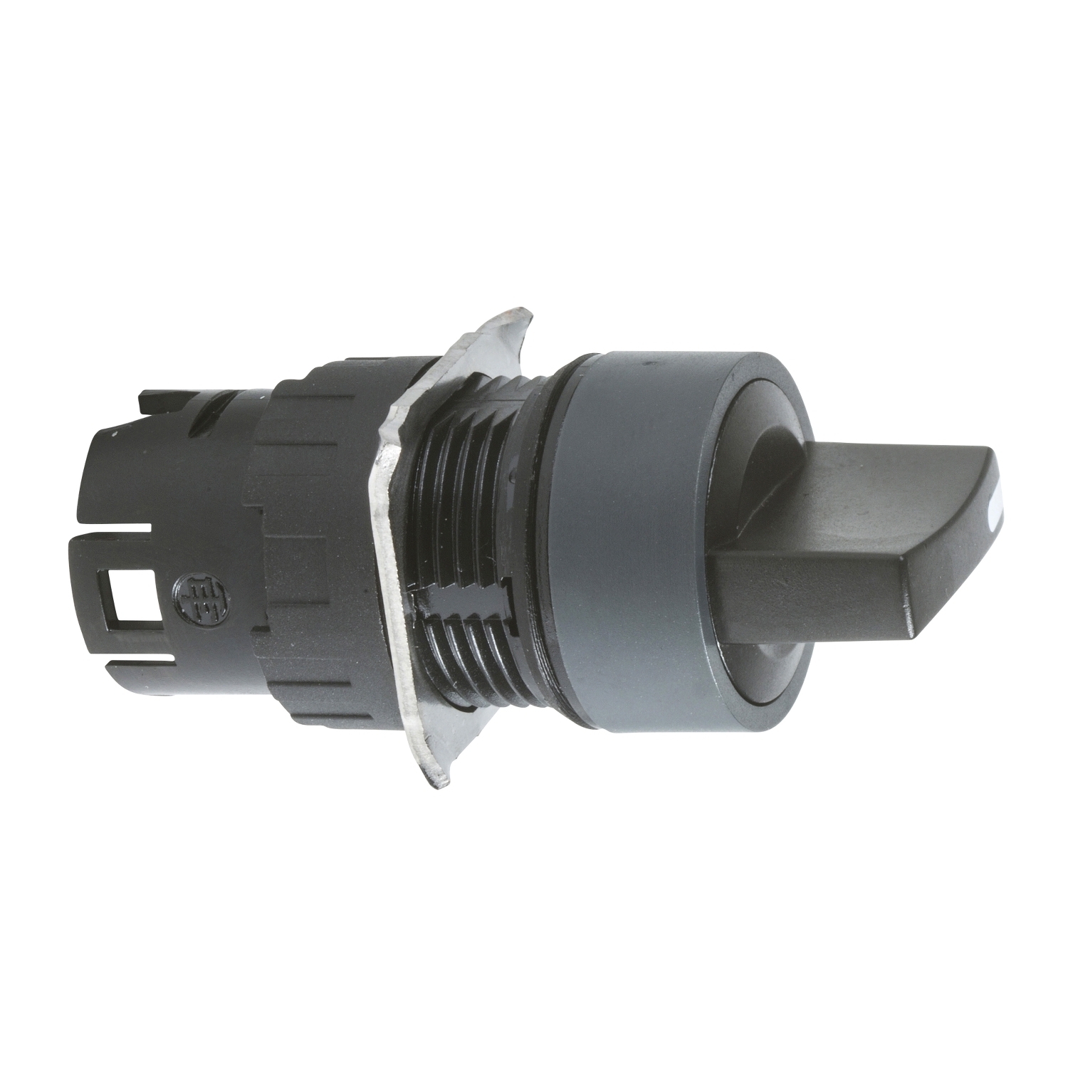 Head for selector switch, Harmony XB6, black 16mm 3 positions spring return from right to center