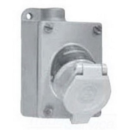 U-Line; Contender; 1-Gang Receptacle with Mounting Box; 20 Amp, 125 Volt AC, 3-Pole, 2-Wire, 3/4 Inch Dead-End Hub