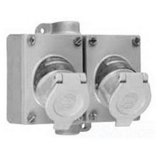 TWO GANG RECEPT ASSY