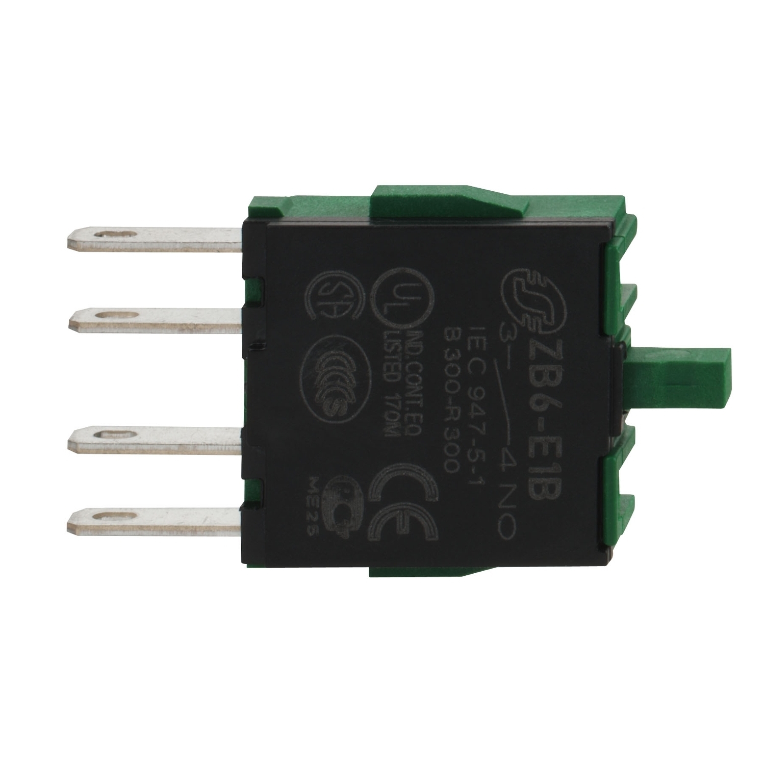 Contact block, Harmony XB6, single contact, for head 16mm, silver alloy, faston connector, 1NO