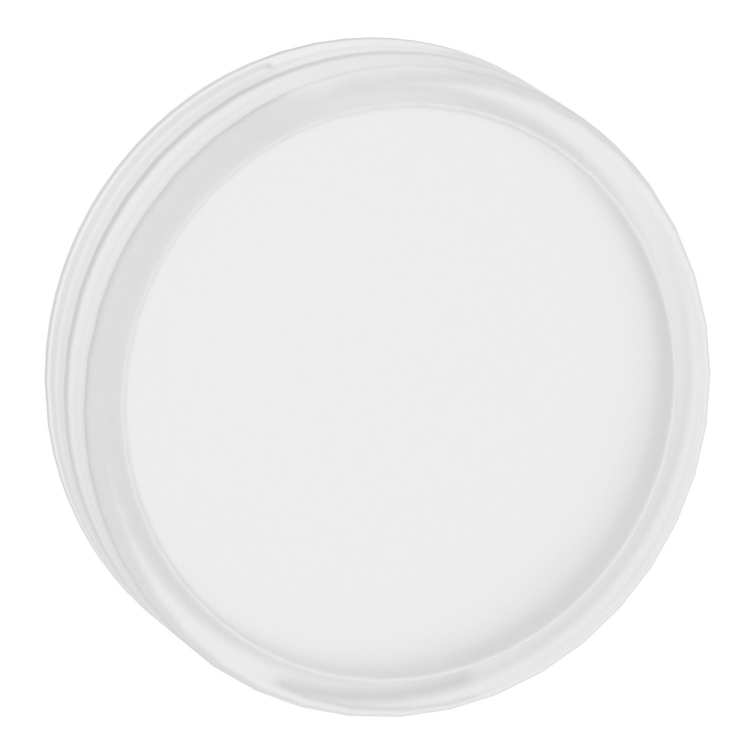 Head for pilot light, Harmony XB4, XB5, white, 22mm, universal LED, plain lens, unmarked