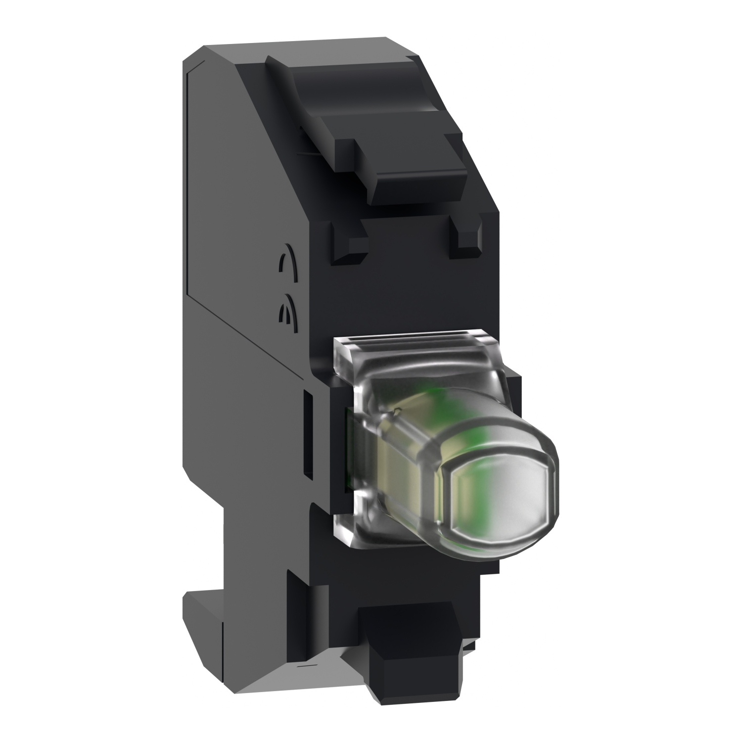 Light block, Harmony XB4, Harmony XB5, for head 22mm, universal LED, plug-in connector, 110...120V