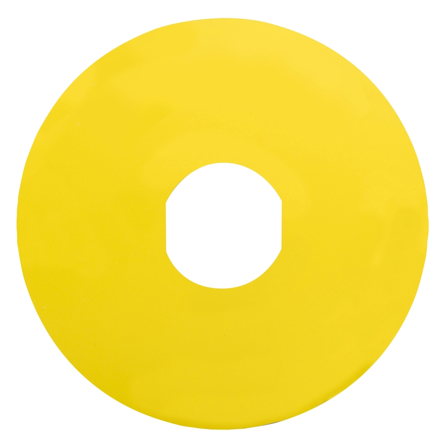 Blank legend, Harmony XB4, Harmony XB5, yellow, 90mm, for emergency stop, unmarked