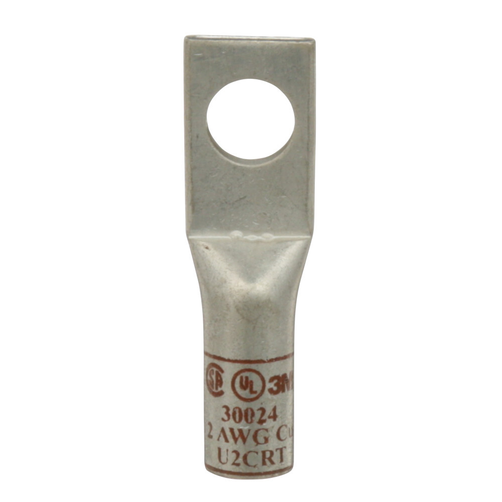 3M(TM) Scotchlok(TM) Copper One Hole Lug 30024, Brown, 2 AWG, 25 per case