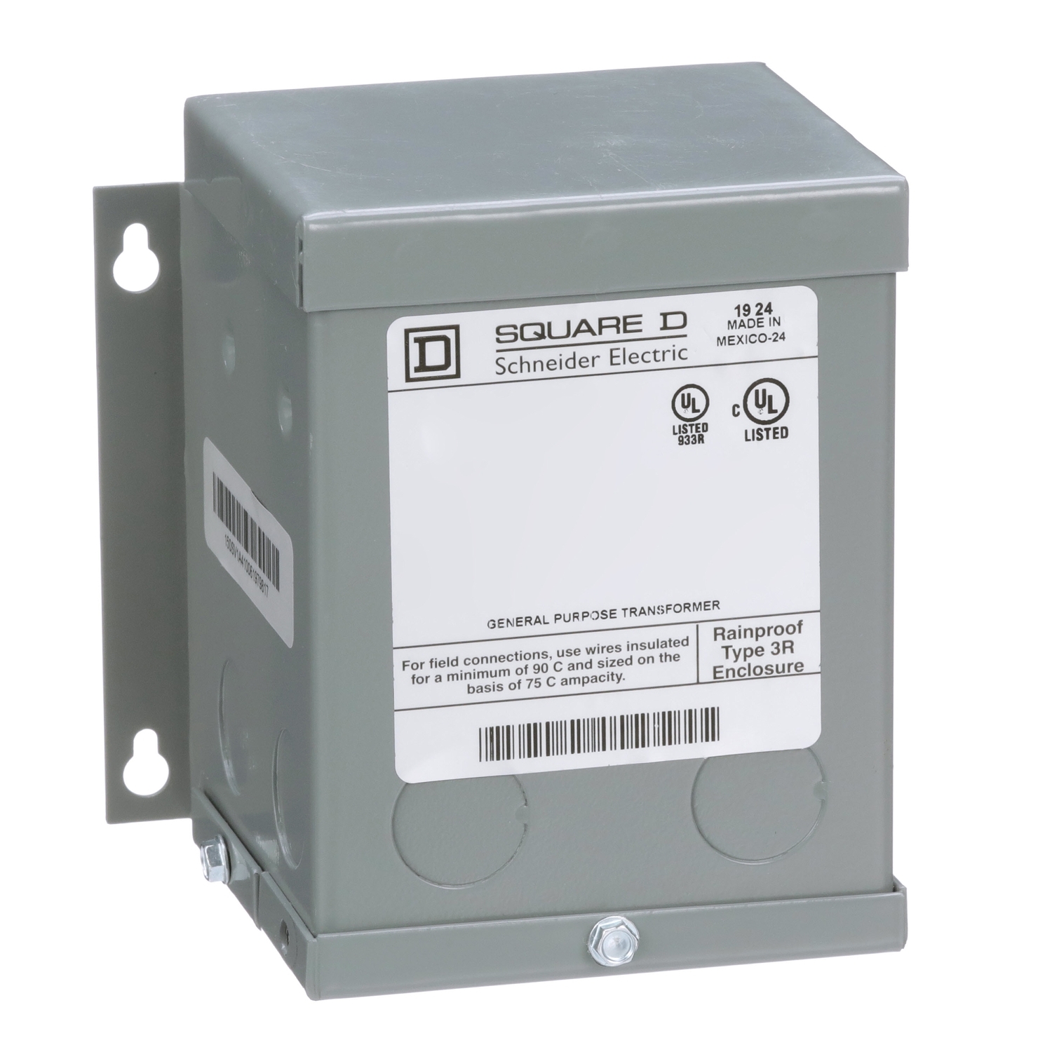 Transformer, buck boost, encapsulated, 0.15kVA, 1 phase, 120x240V primary, 12/24V secondary, NEMA 3R, 55C rise