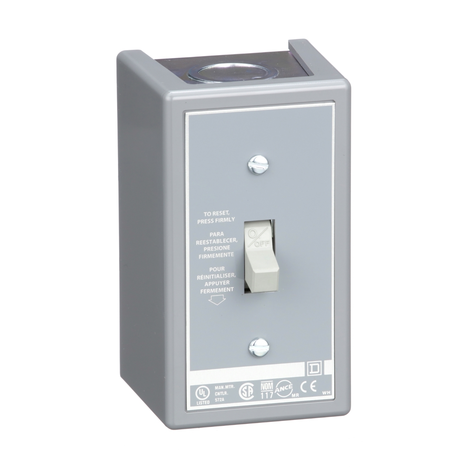 Manual Starter, fractional horsepower, 16A, 1 pole, 1 HP at 277 VAC, toggle operated, no indicator, NEMA 1 enclosure