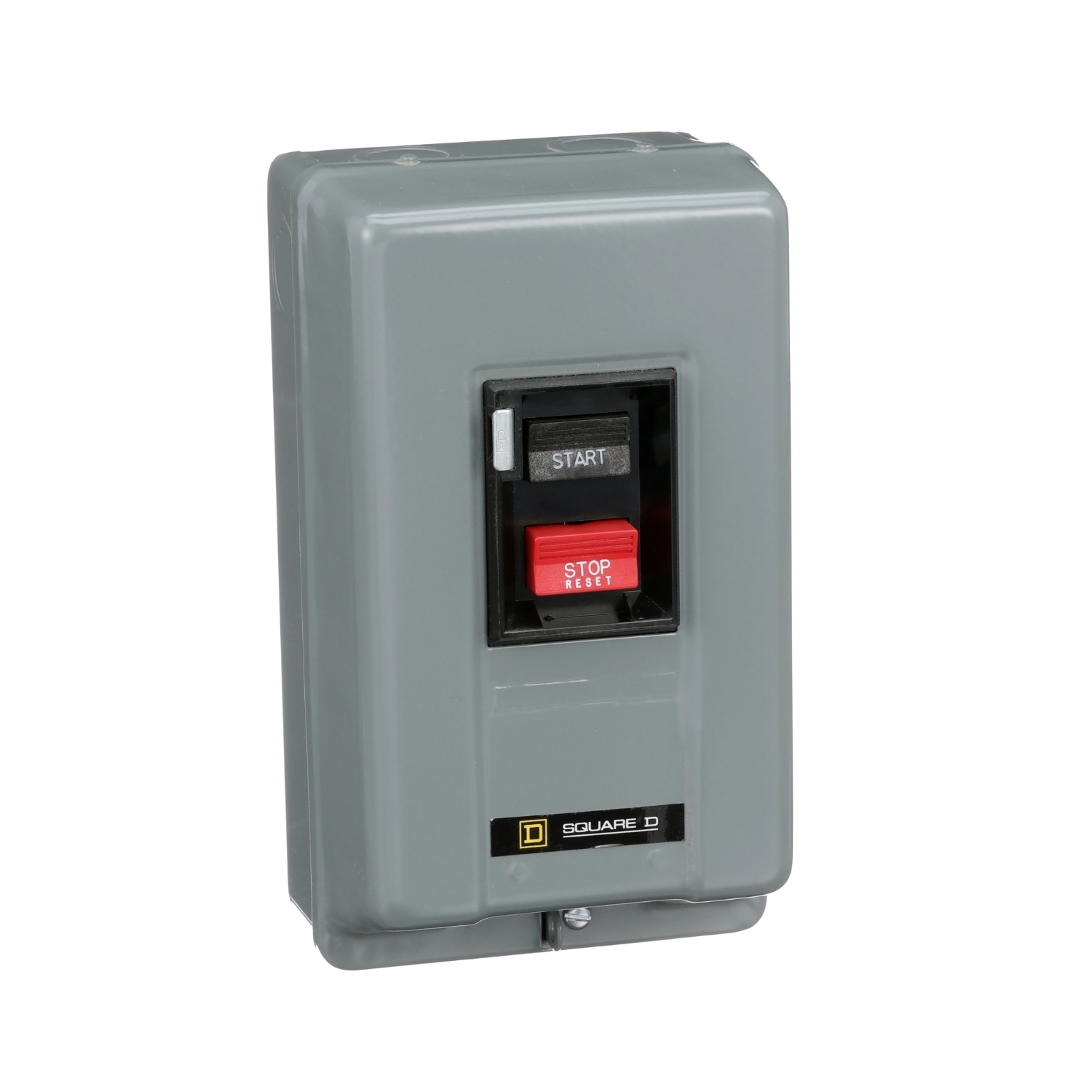 Manual starter, integral horsepower,  NEMA M0, 600VAC, 2 pole, 2HP at 230VAC, 1 phase, no indicator, NEMA 1